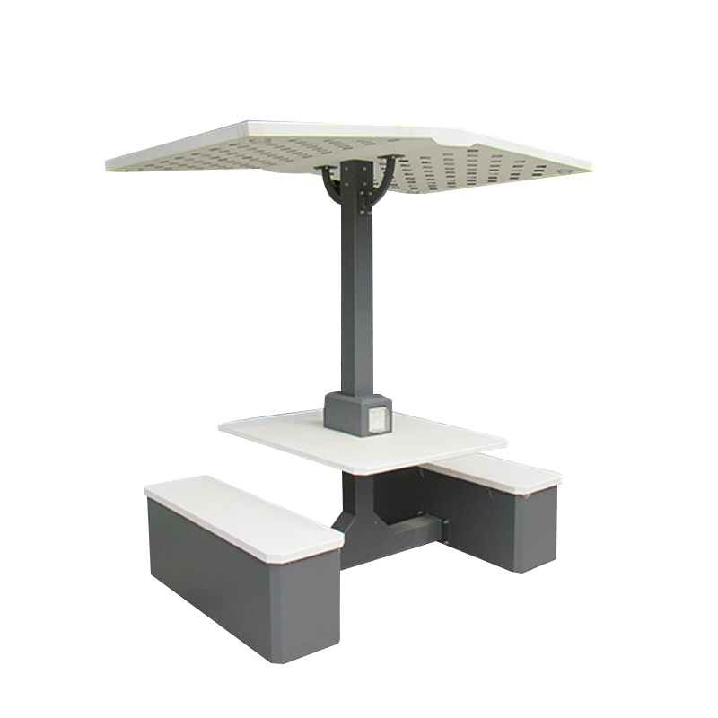 DDK-2070 Solar Bench and Square Table Set Charging WIFI Bench with Invertor