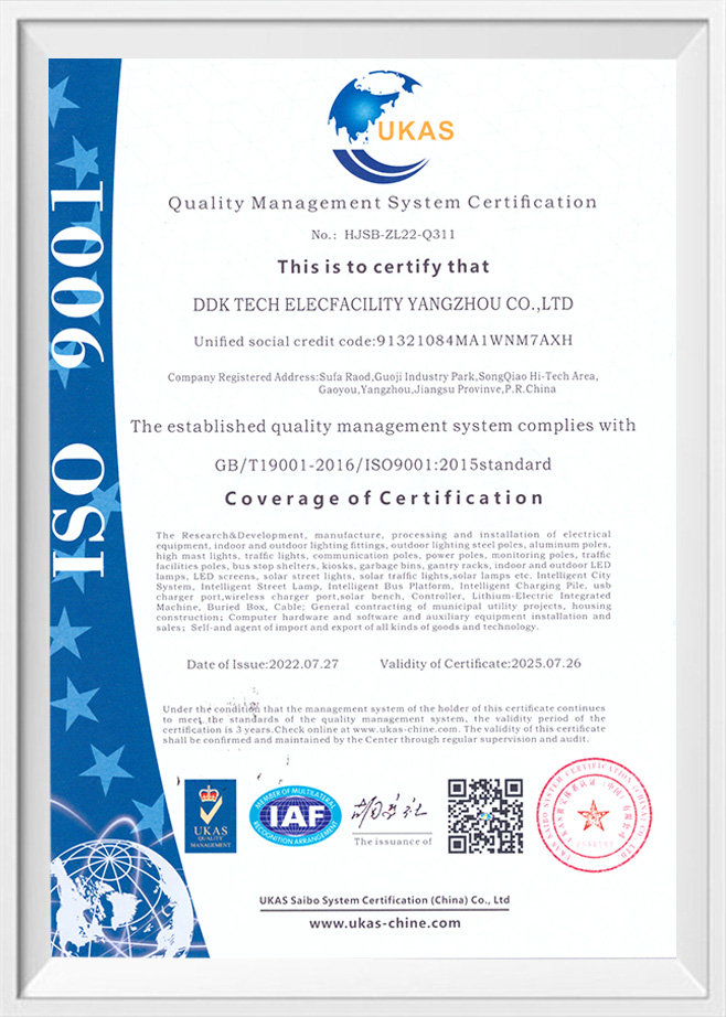 Quality Management System Certification