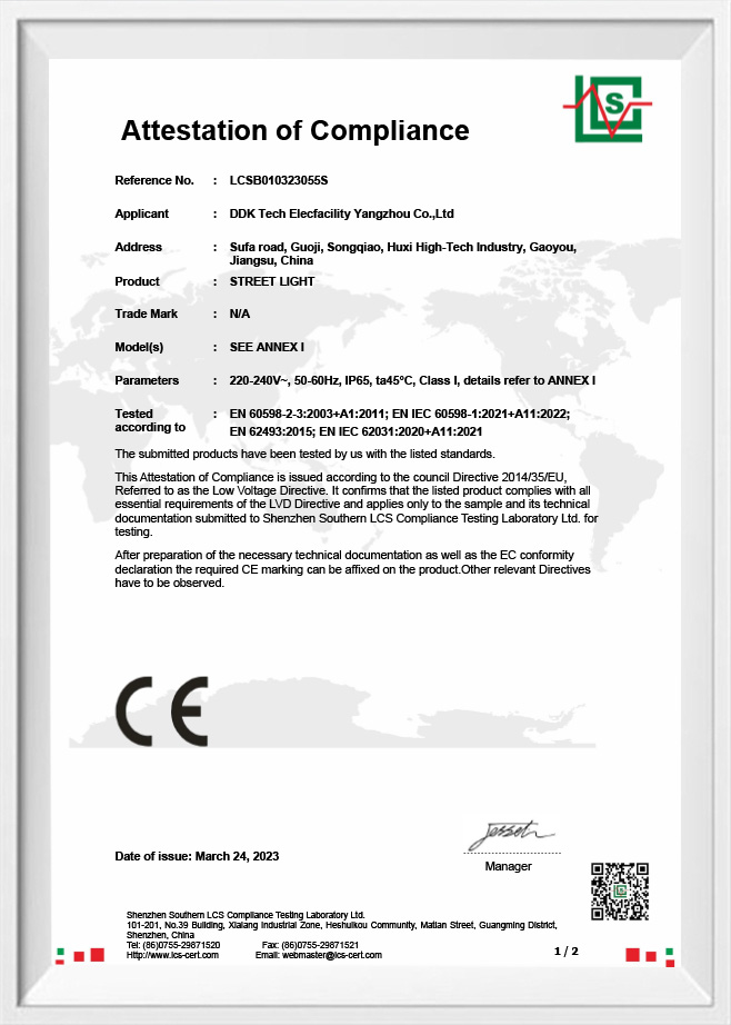 Attestation of Compliance