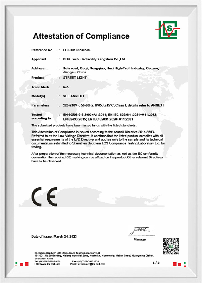 Attestation of Compliance