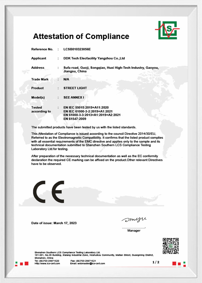 Attestation of Compliance