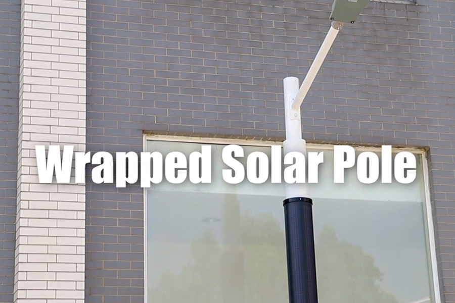 Wrapped Solar Pole