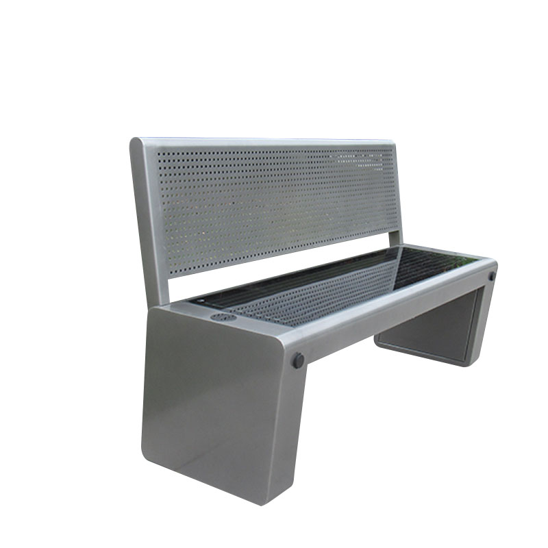 DDK-2010A Solar Smart Bench Charging WIFI Bluetooth Speaker Outdoor Bench with Back